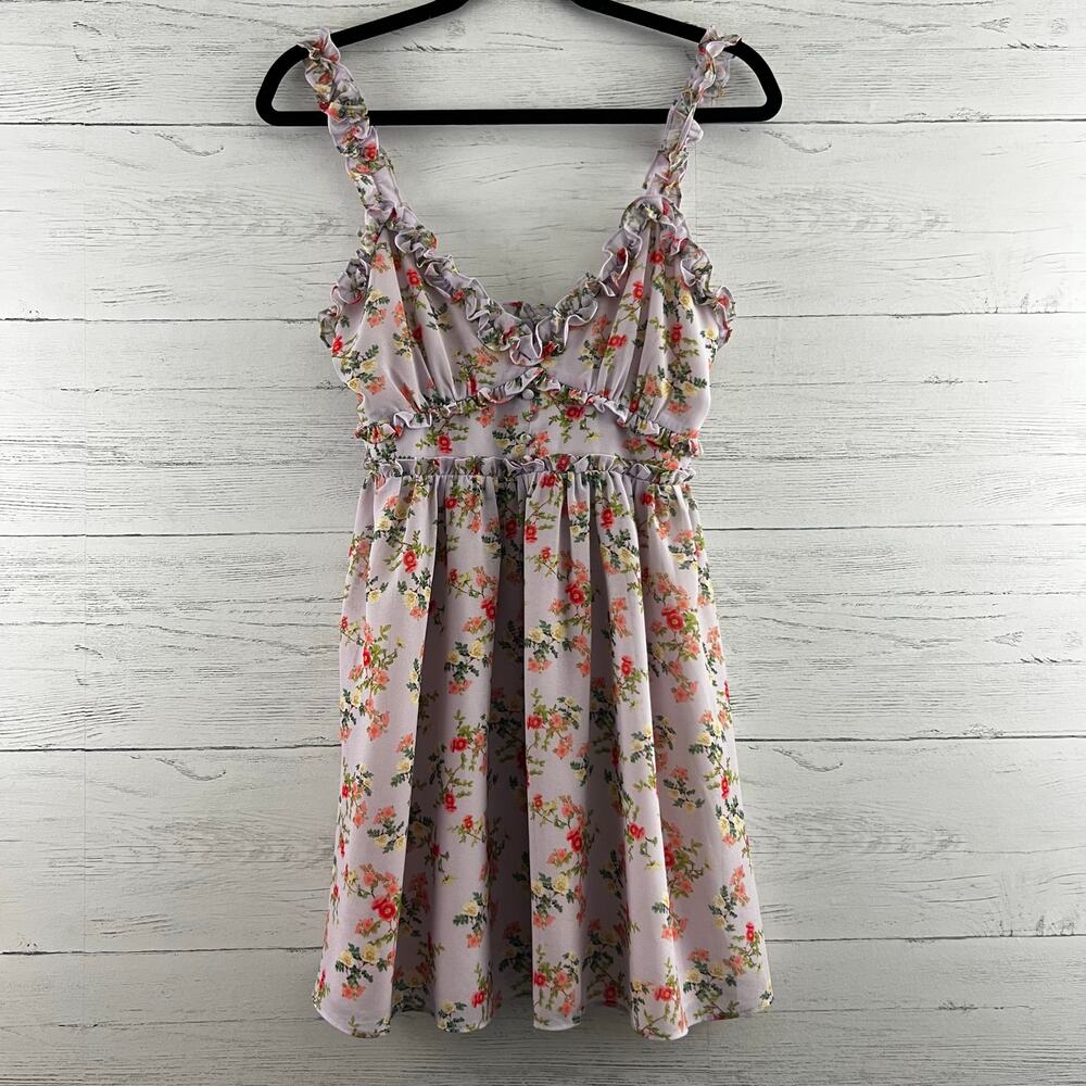 Lovers & Friends NWT Floral Print Spaghetti Strap Mini Dress Size XS